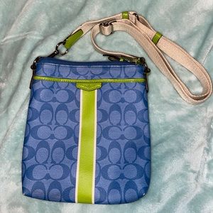 Blue COACH purse